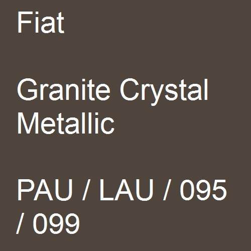 Fiat, Granite Crystal Metallic, PAU / LAU / 095 / 099.